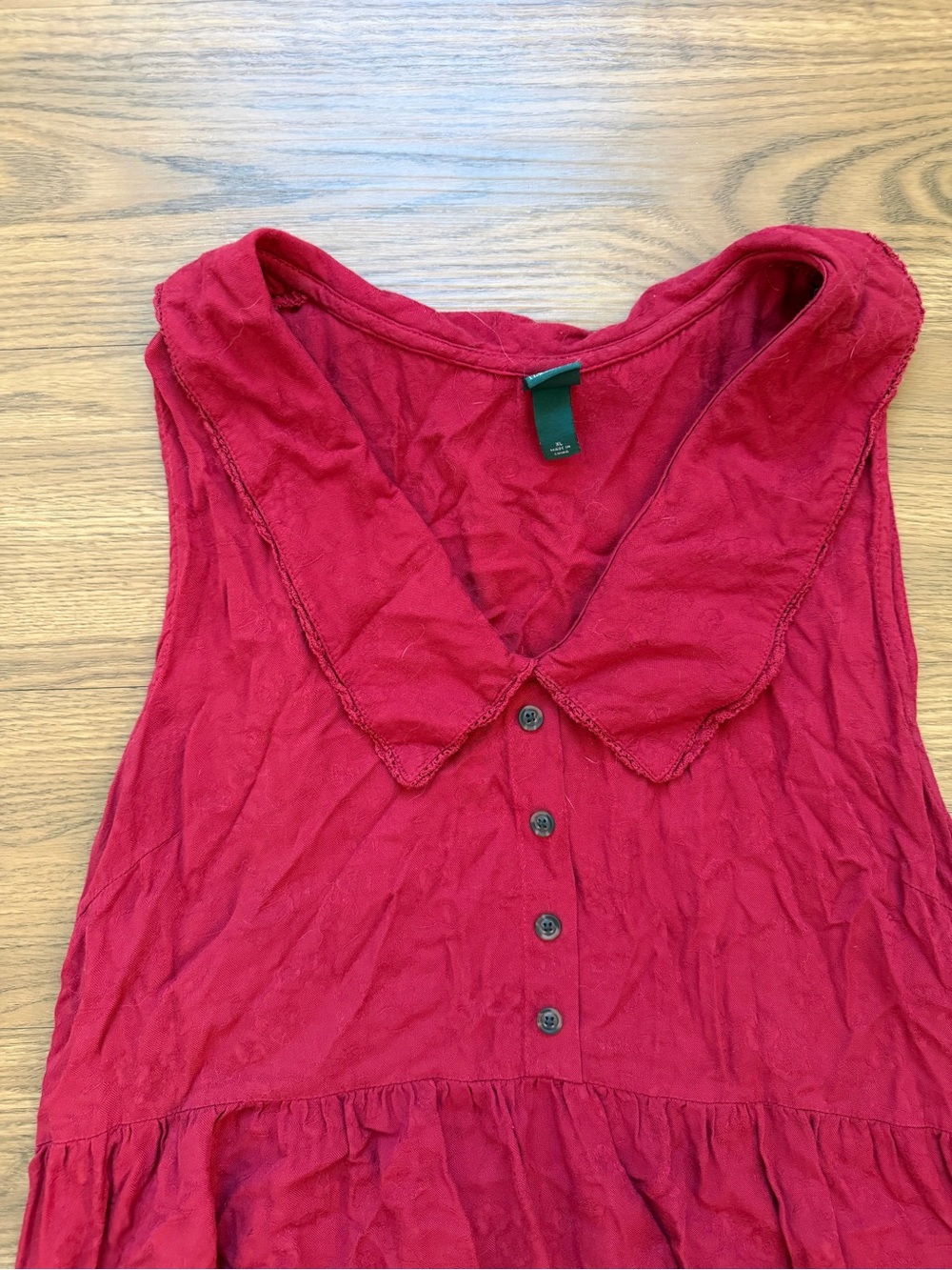 Wild Fable red collared flowy mini dress